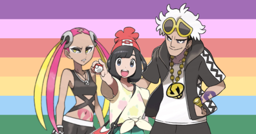 Guzma, Plumeria, and Moon from Pokemon Sun/Moon are family!They’re siblings! (Emo older siblings and