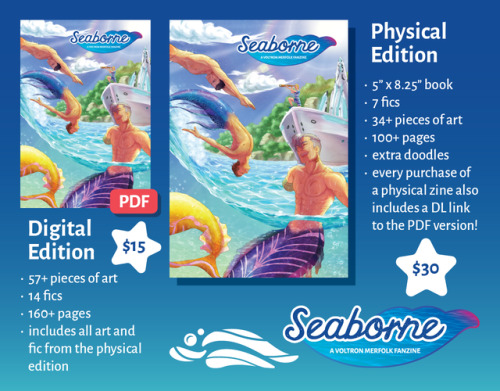 voltronmerzine:  PRE-ORDERS FOR SEABORNE: A VOLTRON MERFOLK FANZINE ARE NOW OPEN! Seaborne is a fanz