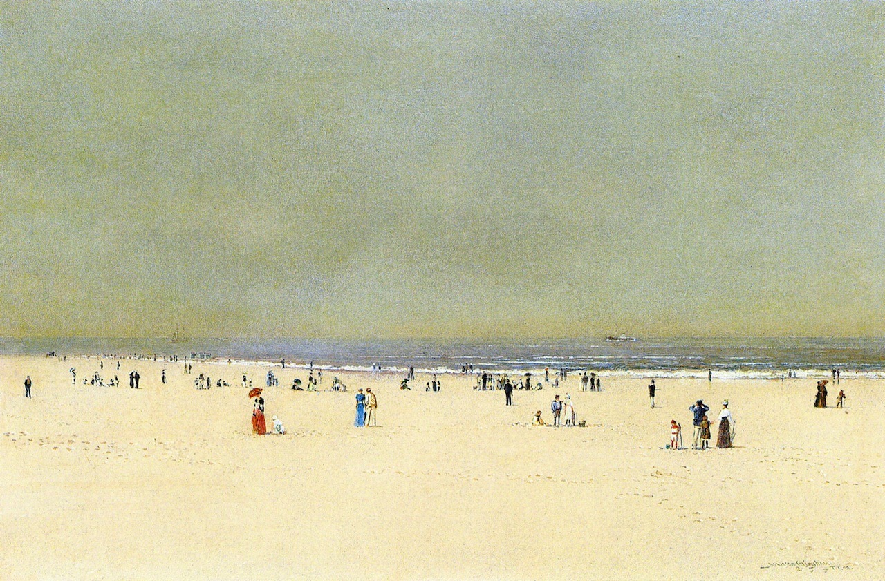 loverofbeauty:John Atkinson Grimshaw (English, 1836-1893), Sand, Sea and Sky 1892. 