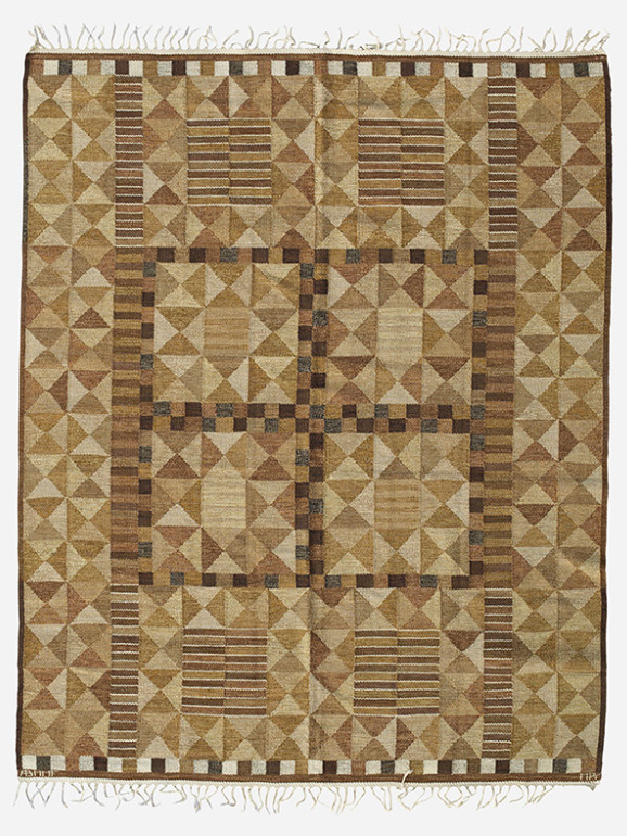 Marianne Richter, Rubirosa carpet, 1958. Märta Måås-Fjetterström AB, Sweden. Via Wright