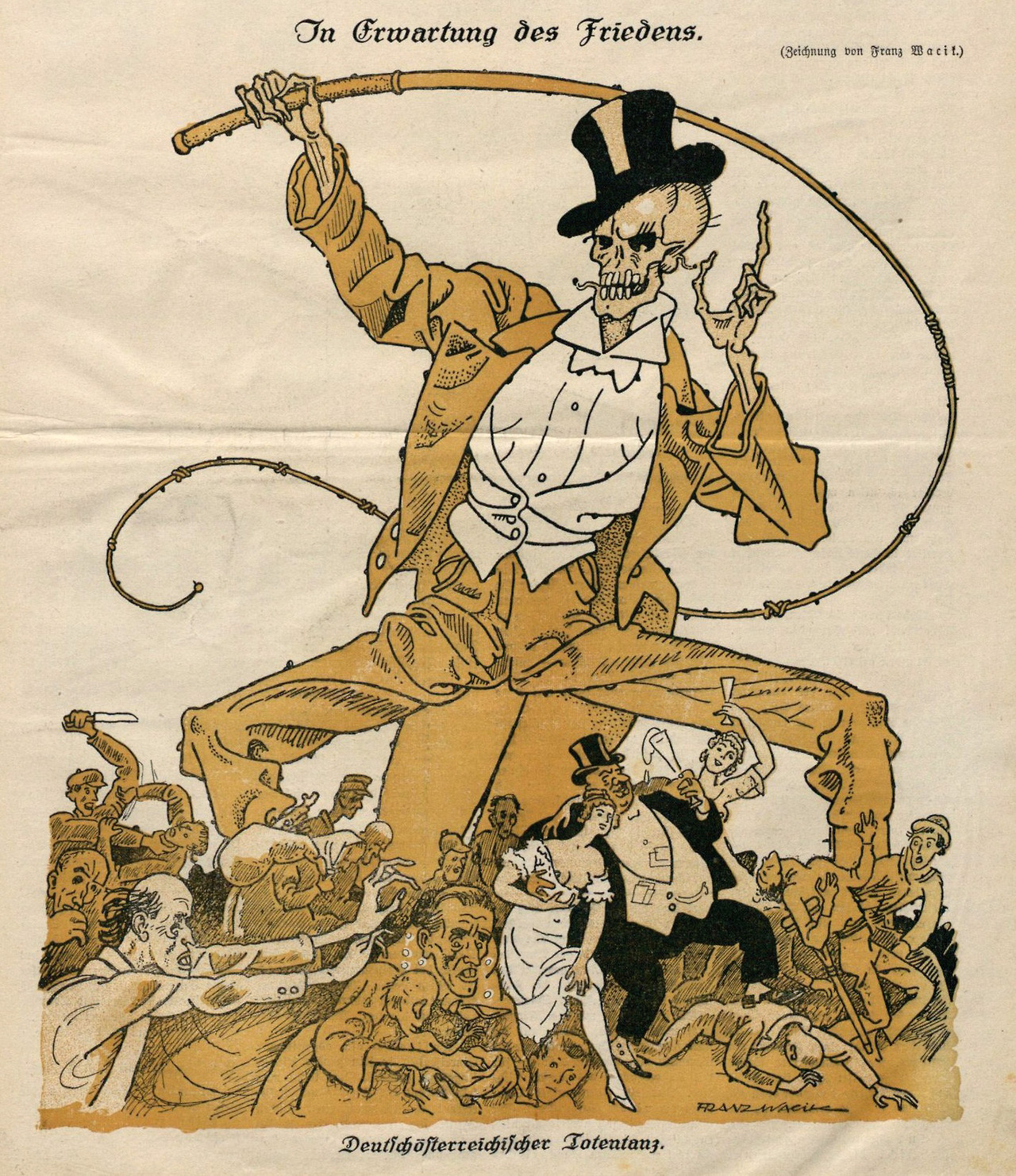 Franz Wacik (1883-1938) cover, “Der Götz”, Aug. 30, 1919
Source