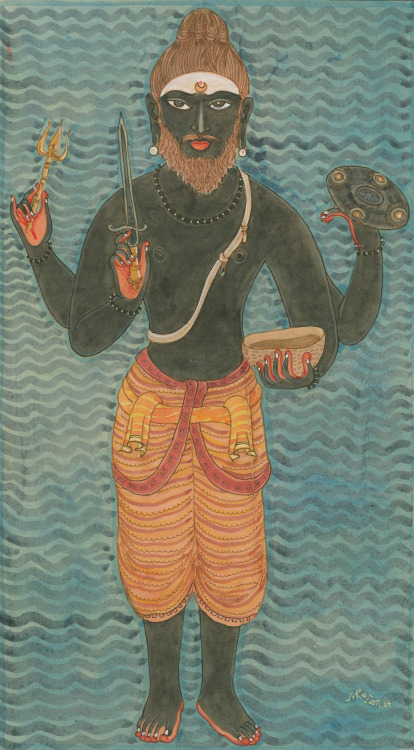 thatmeansprogress:Bhairava-Shiva, the fierce roaming tiger of the cremation grounds.