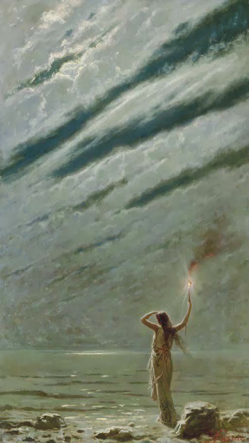 The Guiding Light By Andrea Fossati (Italian, 1844 - 1919)