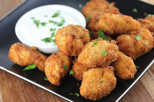 lustingfood:PARMESAN RANCH CHICKEN BITES RECIPE