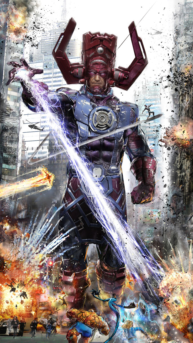 thecyberwolf:  Fantastic Four Vs Galactus - Fan Art Created by John Gallagher (Uncanny