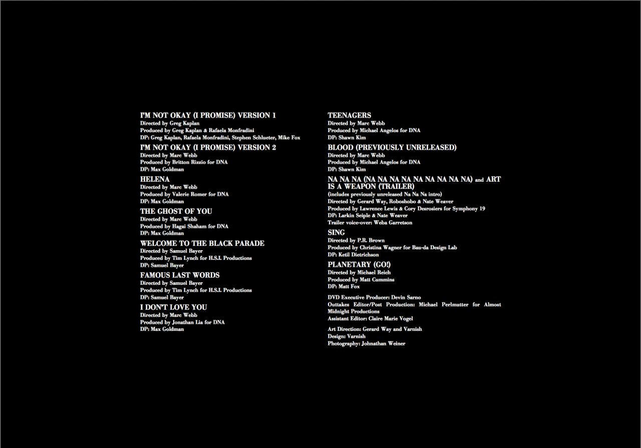 mychemicalcatalog:  May Death Never Stop You - Digital Booklet Buy the album at