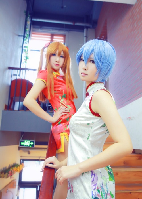 XXX Evagelion - Asuka Langley Soryu & Rei photo