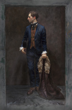 &ldquo;Simon in a vintage suit&rdquo; by Craig H. Hanna, American painter