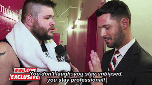 godzillawillsaveus:     A brutal encounter causes Kevin Owens to lash out backstage (x)  