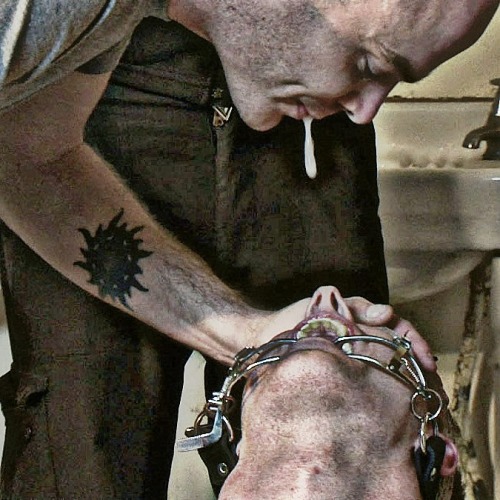 stopnodontstop: A generous hetero Alpha dom sharing body fluids with a lucky homosexual.