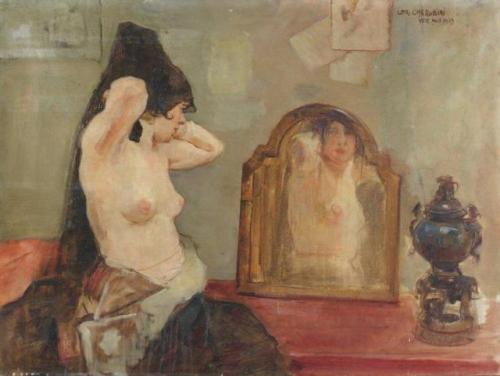 Carlo Cherubini (1897 - 1978), “Le reflet ”, 1929