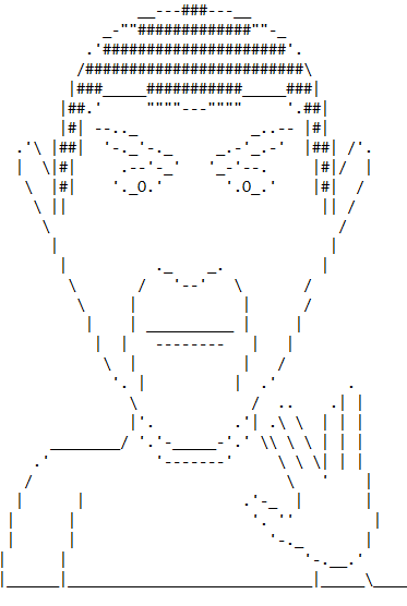 Trollface ASCII Art by StAMblyat on DeviantArt