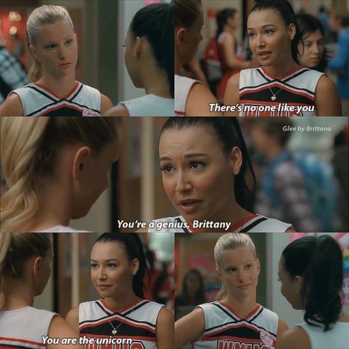 30 days of Brittana 21. Favourite Santana calling Brittany a genius: Kurt locker (I am unicorn 3x2) 