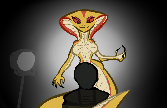 mediocre-scrubdraws:  Menacing Snek lewds.I was inna xcom thread and stuff. It was