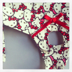 velvetnest:  Hello Kitty Strap on Harness