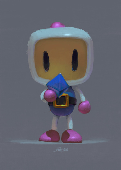 Bomberman! :DTraining fundamentals. No layer effects that I love to use in Photoshop