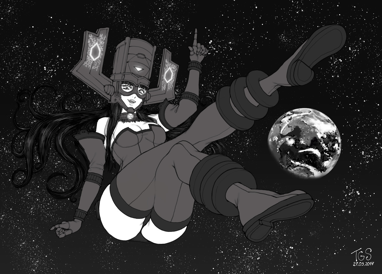 thegoldensmurf:Galacta (Galactus’ daughter) commission.