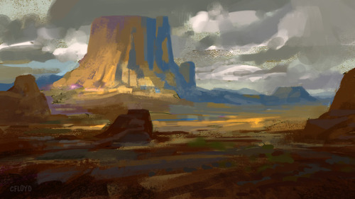 desert sketch, digital, 2018.