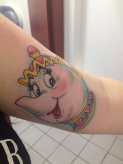 tattoos-org:  Ms Potts Disney Submit Your Tattoo Here: Tattoos.org404,128 followers strong and growing daily..