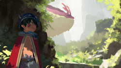 bubblerevolution:  Concept art for a hypothetical Made in Abyss game by Shen YH.I wish this was a real game, the series’ setting is perfect for something like this.