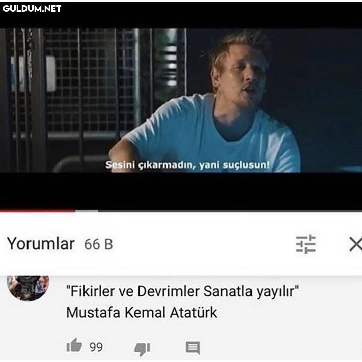 Sesini çıkarmadin, yani...