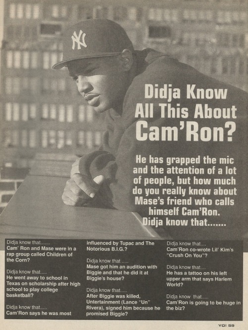 Porn photo DIDJA KNOW ALL THIS ABOUT CAM'RON?