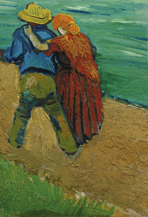 le-plus-beau-des-mensonges:Vincent van Gogh Two Lovers (Eglogue en Provence - Un couple d’amoureux
