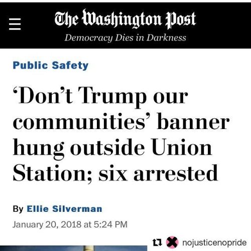 #Repost @nojusticenopride (@get_repost)・・・Oh, hey, @washingtonpost #J2018 #DefendJ20 #BlackLivesMat