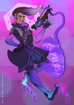 figgeryboo:Completed Sombra print!! Might