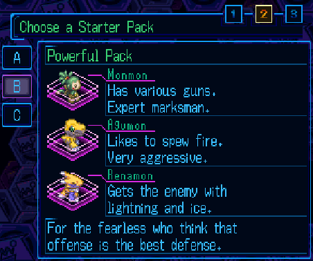 Digormon World 3 starter Digormon. I don’t know which one I want to fucking use less this is bullshit.