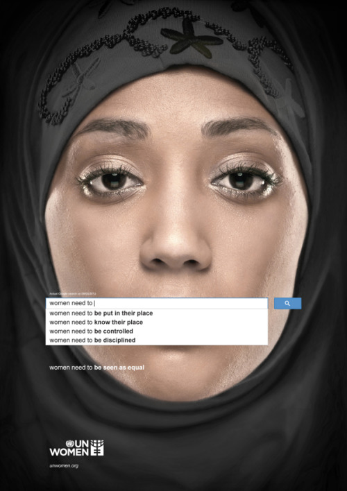 alexithymiadaily: Ad Shows The World’s Popular Opinions Of Women Using Search Engine