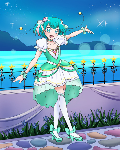 magicalgirlmeadow: For @precureappeng contest  I made it to match Cure Stars picture  Entry for