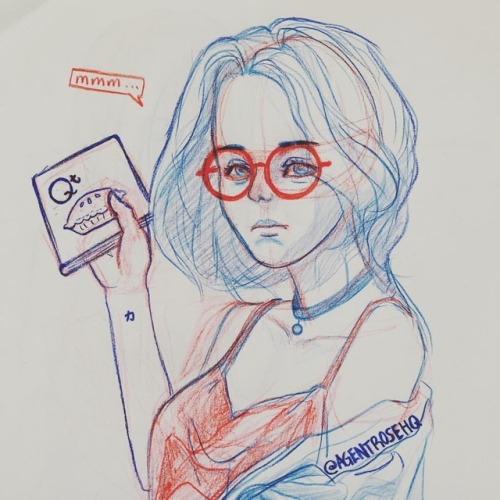 QT sketch done on an IG live! As for books, chapter 1 of my Secret Service story will be out soon in