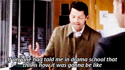 mishasminions:  Misha: This is so frustrating. I don’t like working with you two