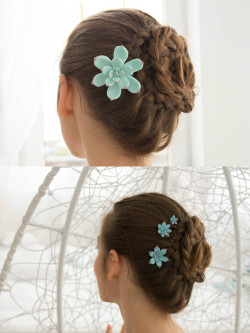 sosuperawesome:  Succulent Hair Accessories,