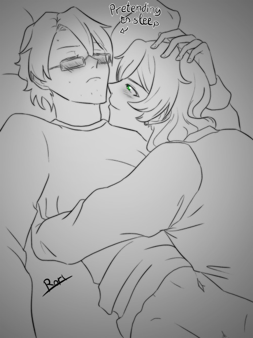 I still think they’re very cute.The prompt was “Aftercare” from my kinktober.Welt pretends to sleep 