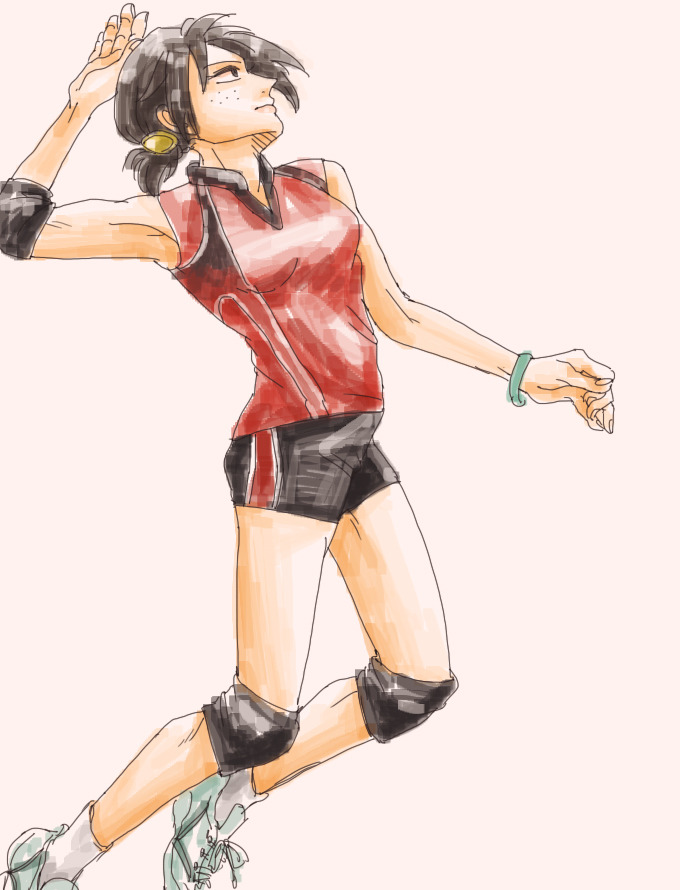 stoned-levi:  flawee:  立葵  eren the angry badminton player  
