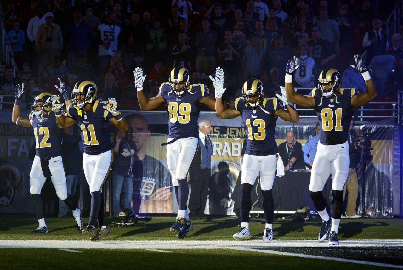 the-gasoline-station:  Hands Up, Don’t Shoot St. Louis Rams players Stedman Bailey,