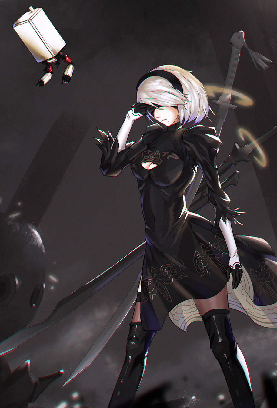 Anime Pop Heart Phantom ヨルハ二号b型 2b Nier Automata