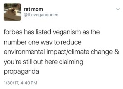 beyonslayed: the-ever-so-odious:  Here’s the souce, going veg is listed as #1!!  Neoliberalism has conned us into fighting climate change as individuals   Reblogging for that last link, yes your choices matter in the fight towards ending climate change