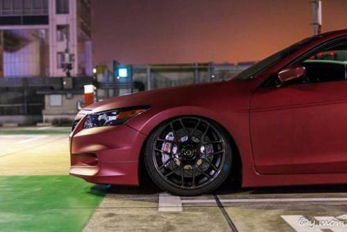 Clean Honda Accord 2011 from Japan equipped with Front and Rear CEIKA Big brake kit. Front Small 8 p