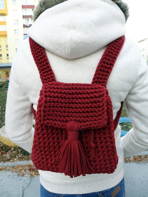 Knitted Backpack //Dychakovska