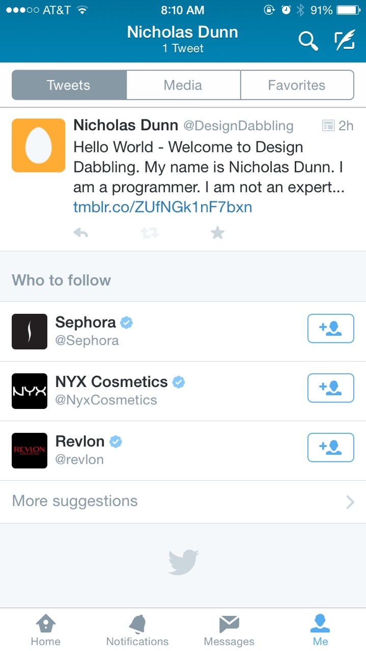 Don’t know why Twitter thinks I’m interested in cosmetics.