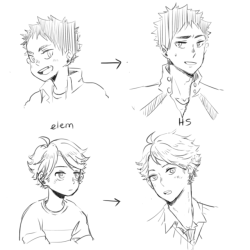 soupfulness:iwaoi age study for….something….*sweats*