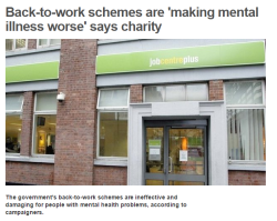 femmewitchqueen:  rozmaringanne:  WHO COULD HAVE GUESSED THAT STRESSING OUT A GROUP OF MENTALLY ILL PEOPLE, MAKING THEM JUMP THROUGH A LOAD OF HOOPS TO GET THE BASIC MINIMUM OF SUPPORT, AND THREATEN TO STOP THEIR BENEFITS AND THEREFORE STARVE THEM - IS