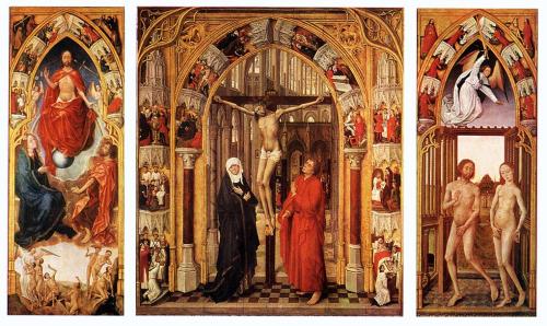 Triptych of the redemption, 1459, Rogier Van Der WeydenMedium: oil,panel