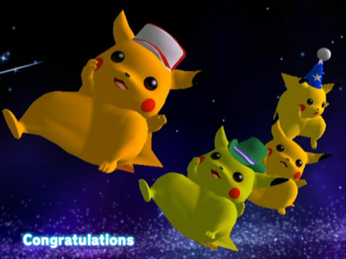 never-obsolete:Super Smash Bros. Melee - Pikachu Adventure mode ending #Pokémon#ssb