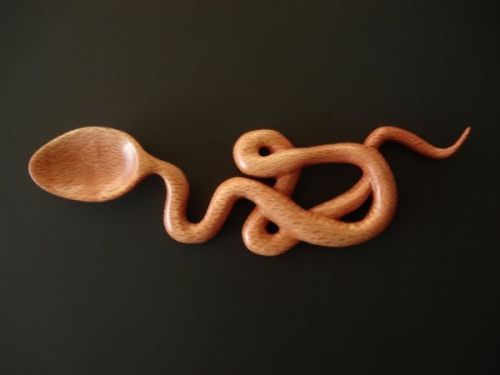 staceythinx:  Whimsical wooden spoons by Terry Widner. You can purchase his work at his Spoontaneous Etsy store. 