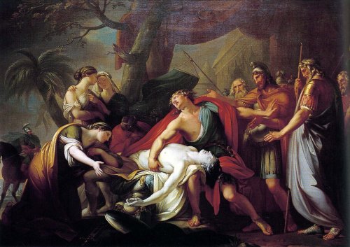 letters-from-kur:Gavin Hamilton, Achilles Mourning Patroclus.