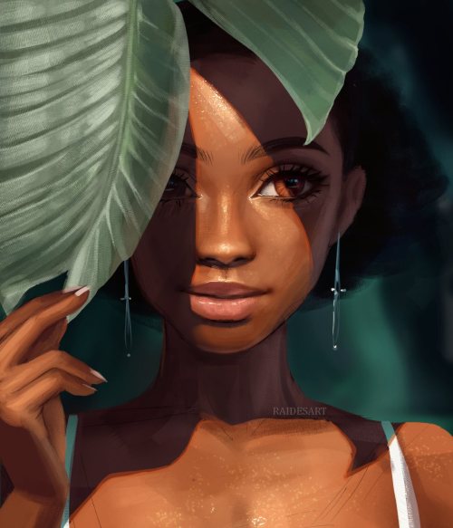 Leaf ❤ Do you have beautiful dark skin? I recently started experimenting more with the brushes in Ar